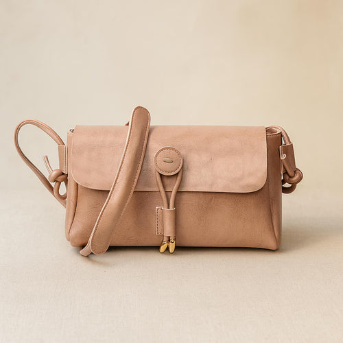 Damen Umhängetasche aus Kunstleder in Rosa – stilvolle Schultertasche