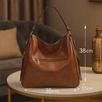 Detailansicht Damen Tasche Braun Kunstleder